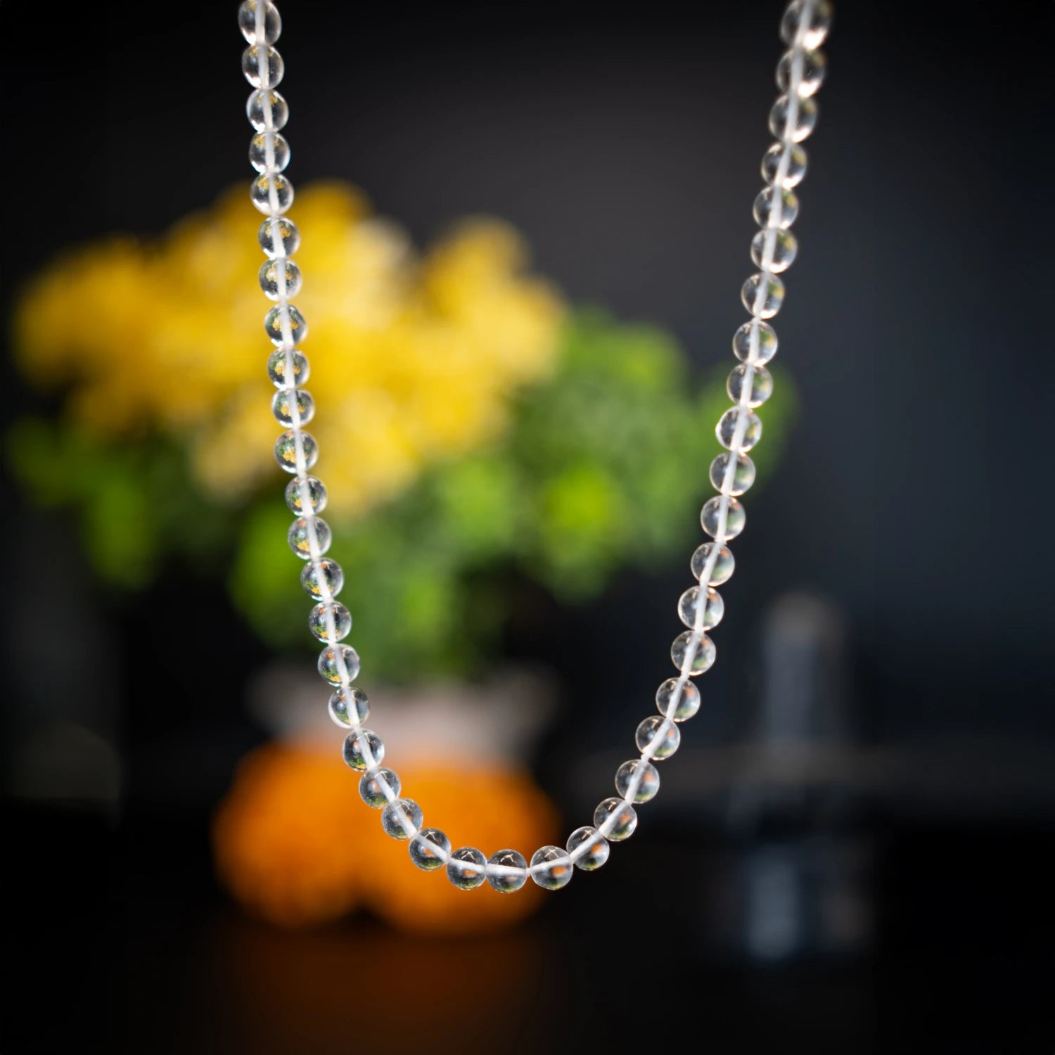 Original Crystal Quartz/Sphatik Mala | Lab Certified 108+1 Beads | Size: 6.00-6.50mm | for Both Men & Women