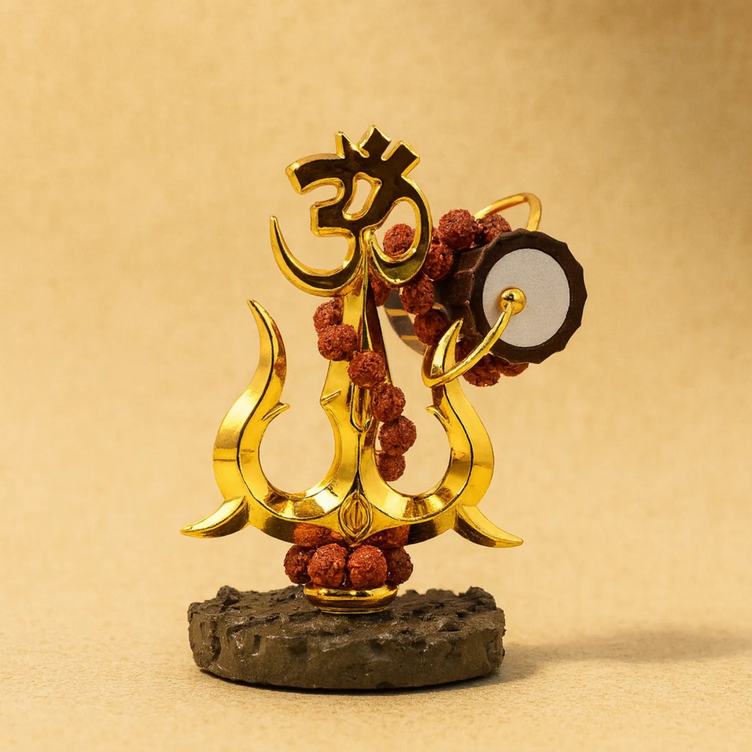 Shiva Shakti Trishul  | Original  5 Mukhi Rudraksha