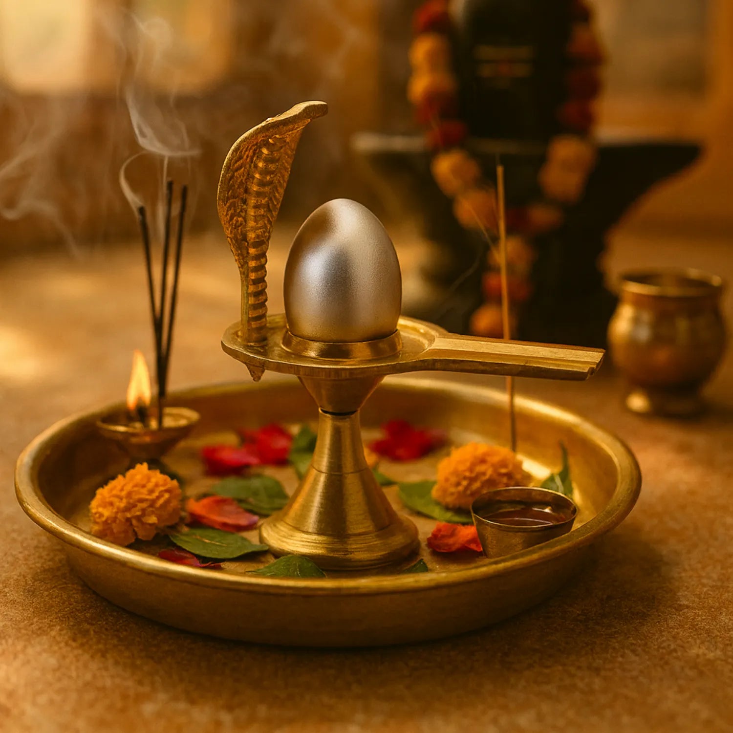 Rare Parad Shiva Lingam - Revered in Shiva Purana - Blessed by Saints