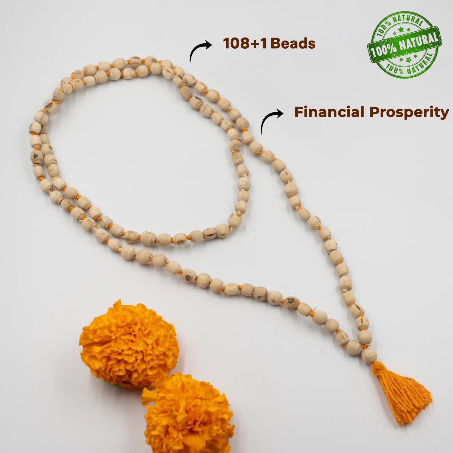 original Tulsi Mala | 108 Holy Basil Wood Beads